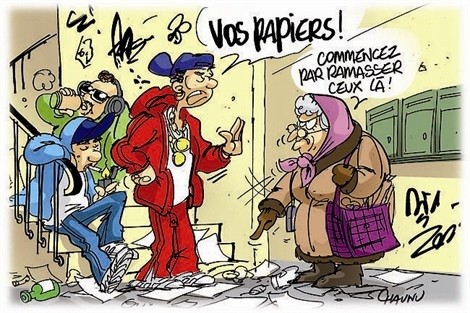 Nantes - A l'entrÃ©e du HLM, les jeunes exigent ses papiers